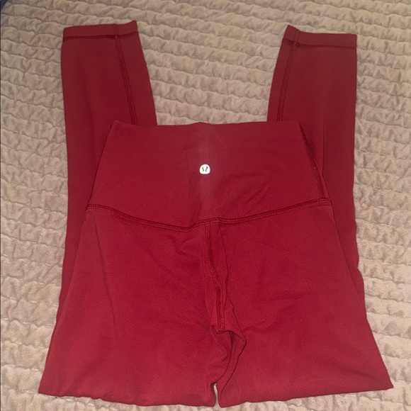 lululemon athletica Red Leggings - Picture 1 of 2